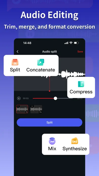 Transcribe: speech to text 스크린샷