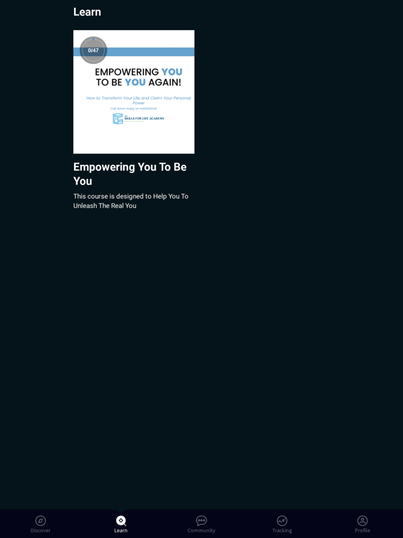 Empowering you to be you again iPad 应用截图