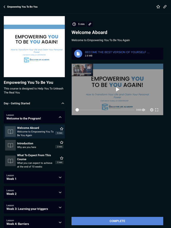 Empowering you to be you again iPad 应用截图