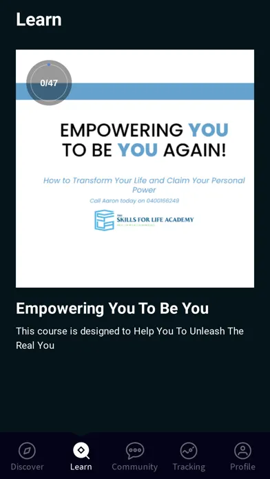 Tangkapan layar Empowering you to be you again