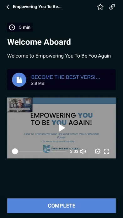 Tangkapan layar Empowering you to be you again