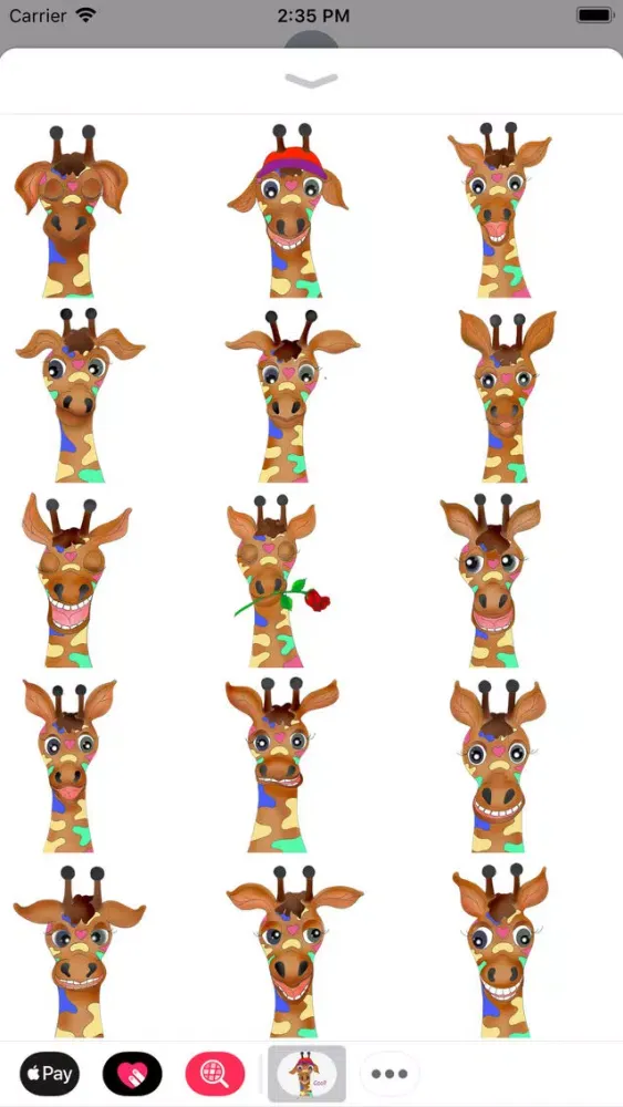 Capturas de tela do Giraffe Rainbow