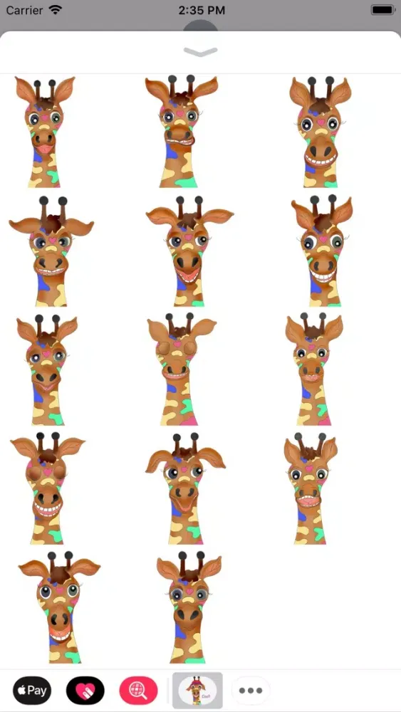 Capturas de tela do Giraffe Rainbow