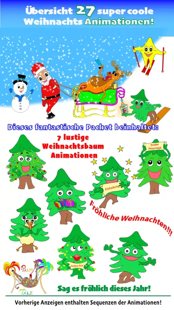 Lustige Weihnachts Animationen应用截图