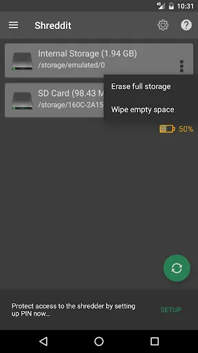 Capturas de tela do Shreddit - Data Eraser