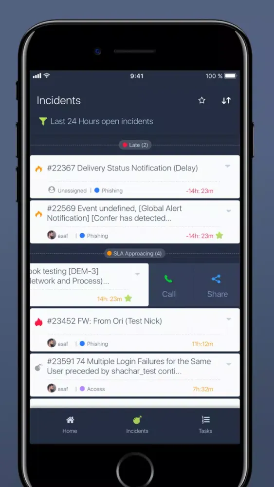 ภาพหน้าจอของ Cortex XSOAR