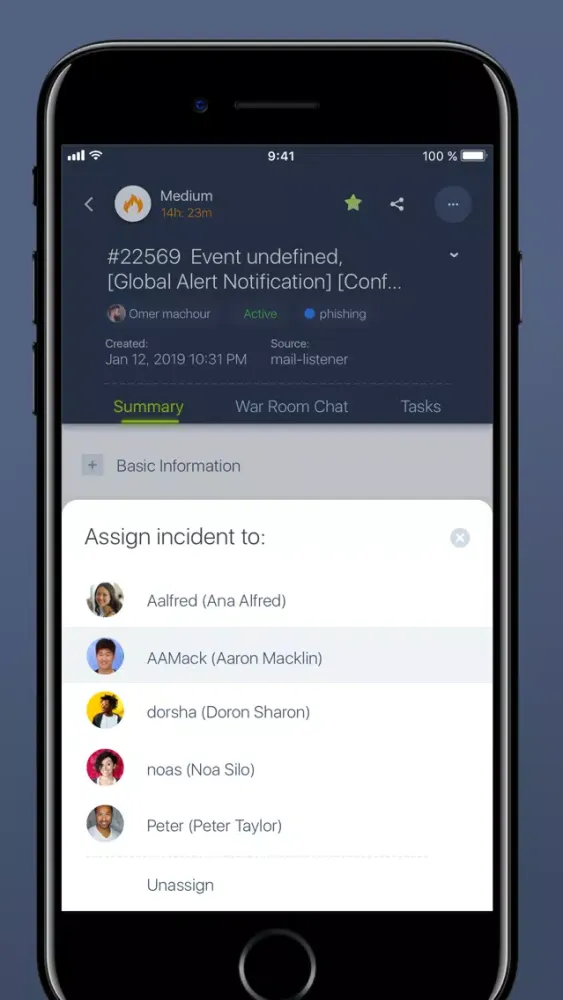 ภาพหน้าจอของ Cortex XSOAR