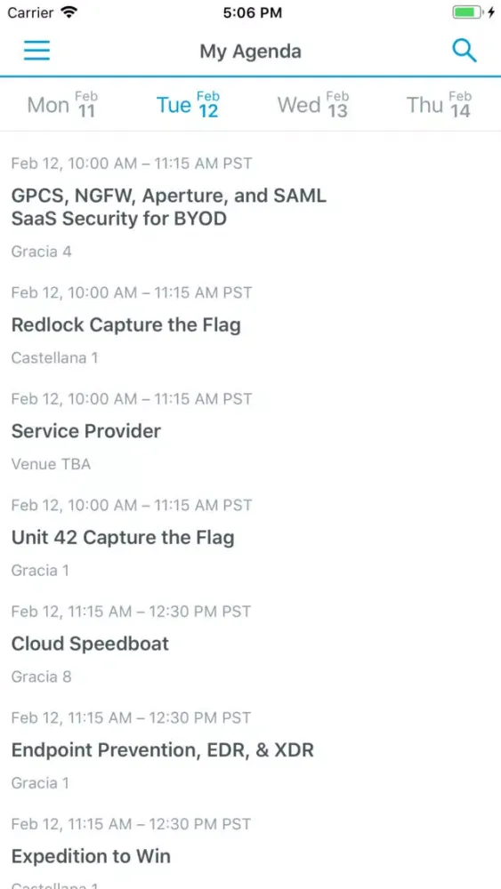 Screenshot di Palo Alto Networks SE Summit