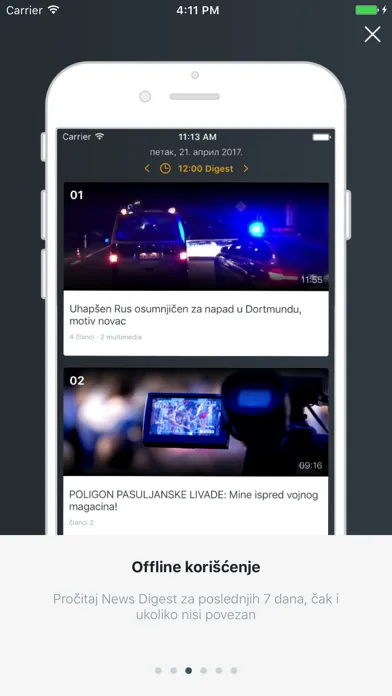 Capturas de pantalla de Palo News Digest Srbija