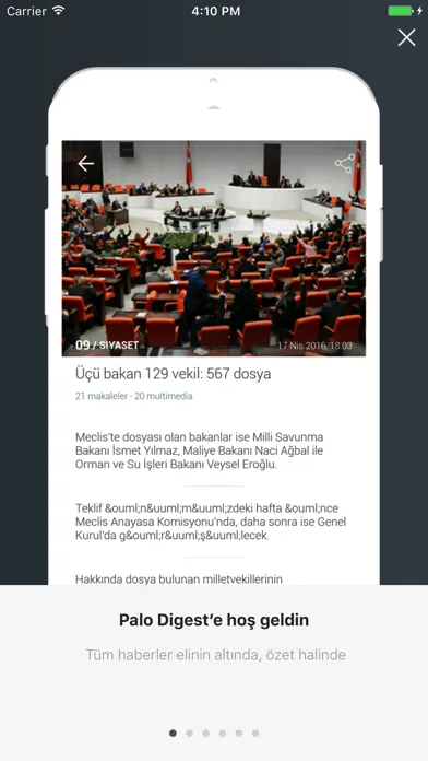 Tangkapan layar Palo News Digest Türkiye