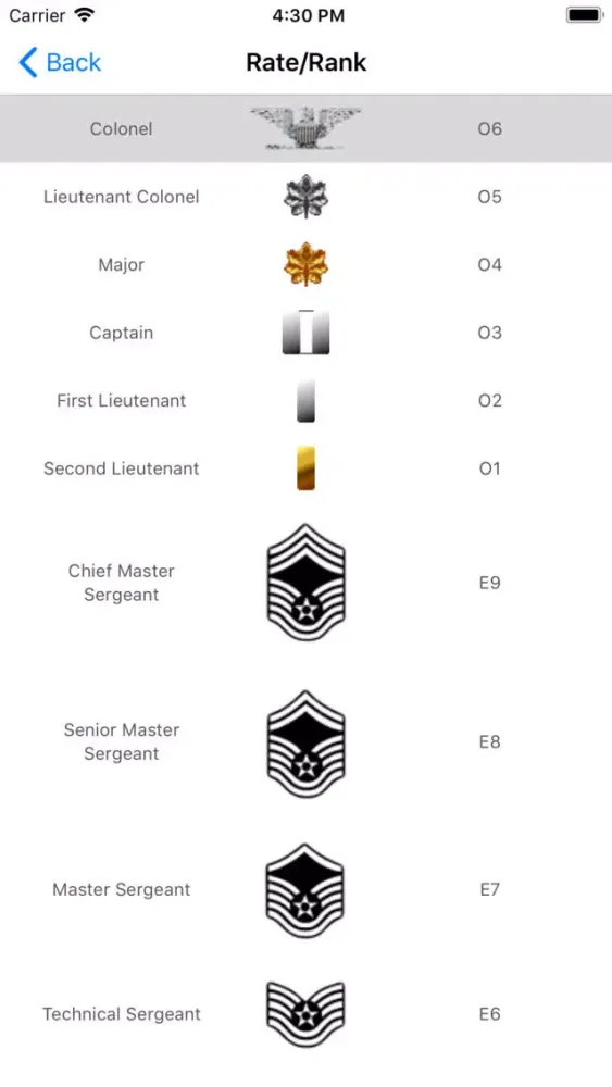 Captures d'écran de Eval Builder for the USAF