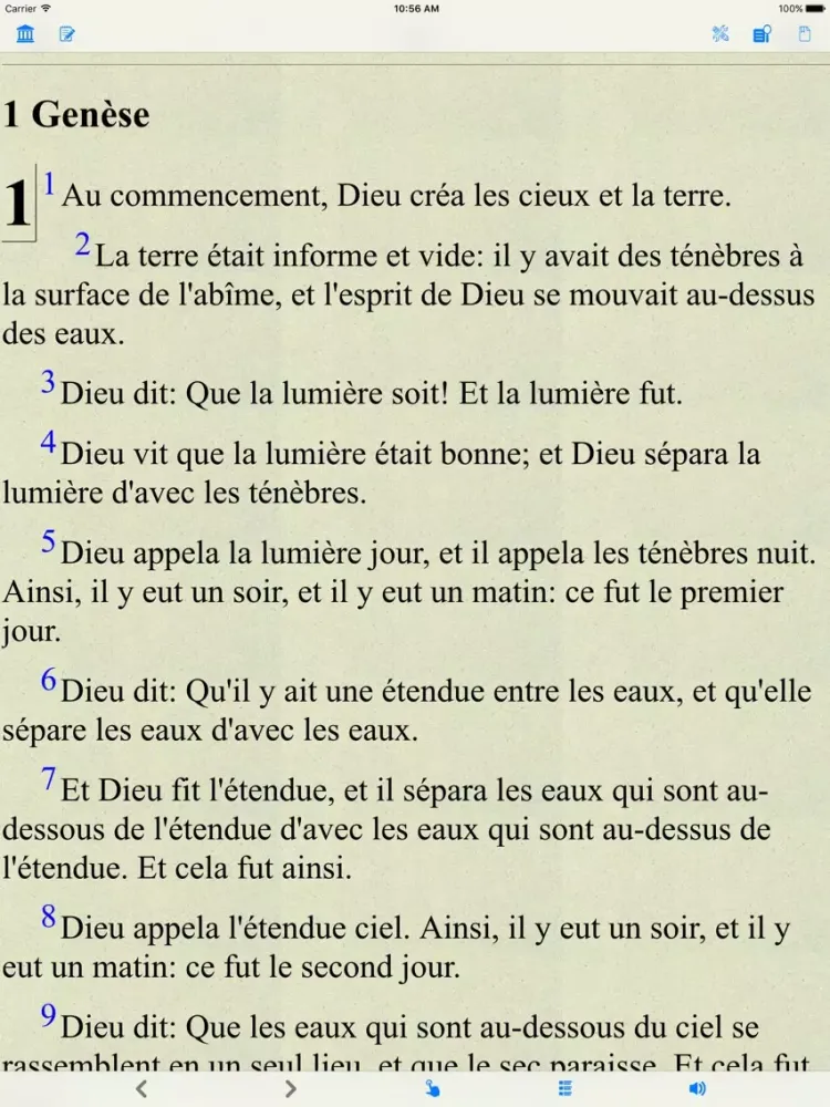 La Bible(Louis Segond 1910)(avec audio) iPad 应用截图