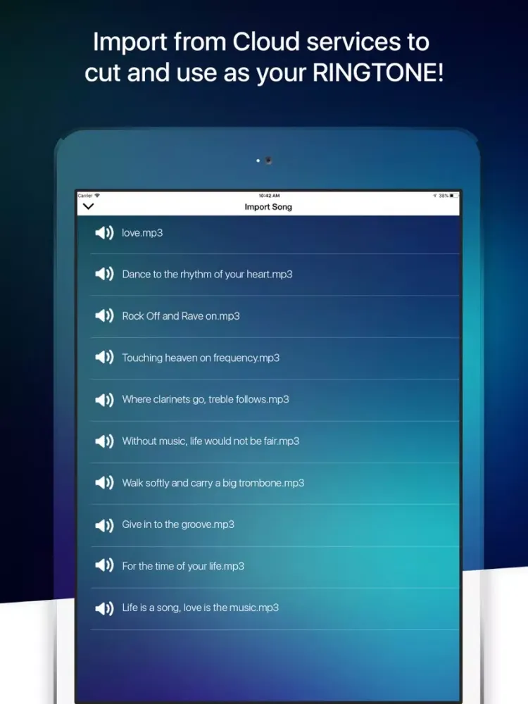Ảnh chụp màn hình của Ringtone Maker - Cut & Create iPad 