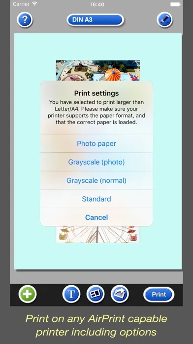PhotoPrint LT - photo printer स्क्रीनशॉट