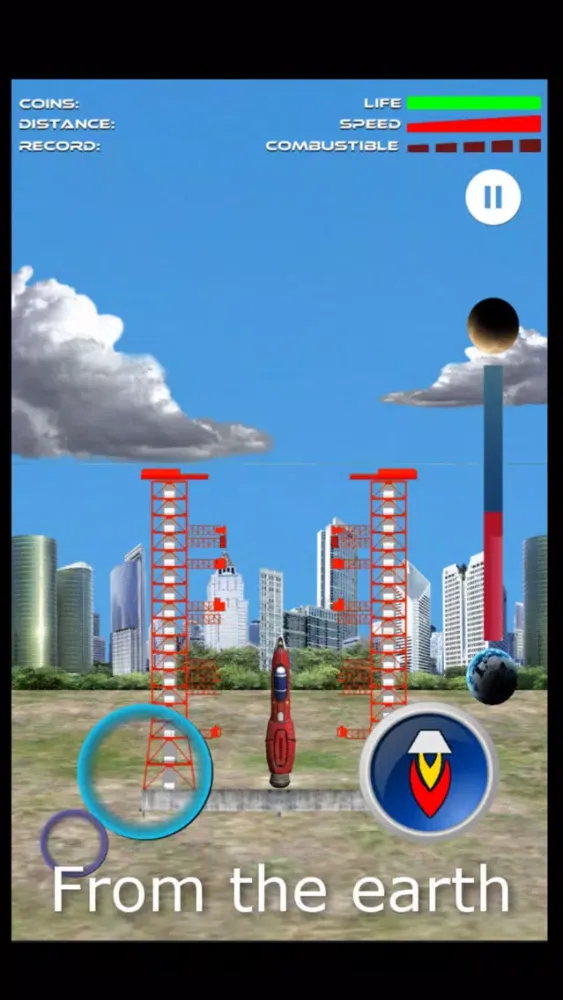 Capturas de tela do Space Rocket: To the Moon