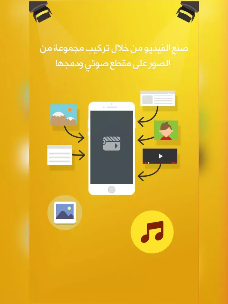 Capturas de pantalla de معمل صنع الفيديو - تركيب صوت و صور و انتاج فيديو iPad 