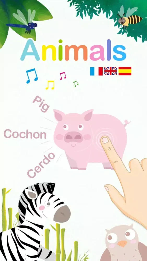 Animals Picture Book: Kids first words and Games应用截图
