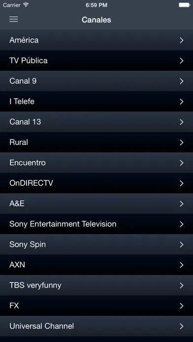 Ảnh chụp màn hình của Televisión de Argentina