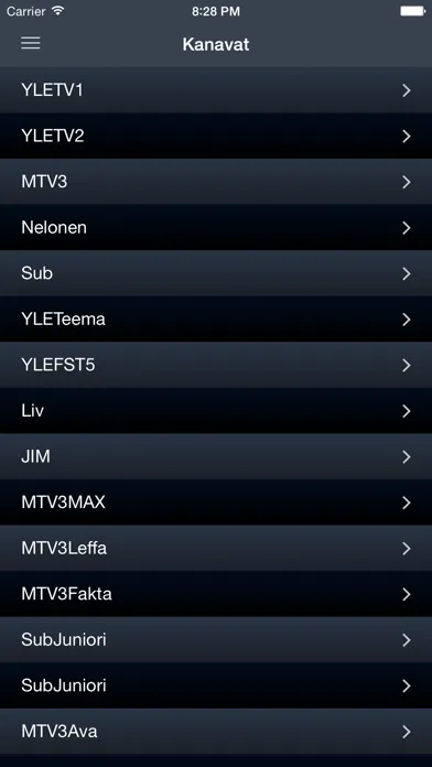 Capturas de pantalla de Televisiossa Suomessa