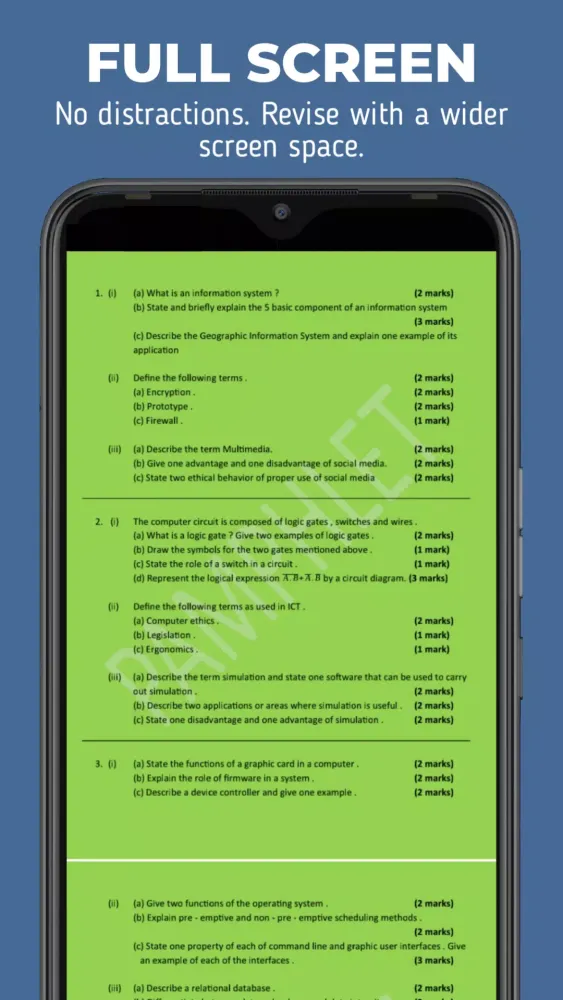 ICT GCE Papers Screenshots