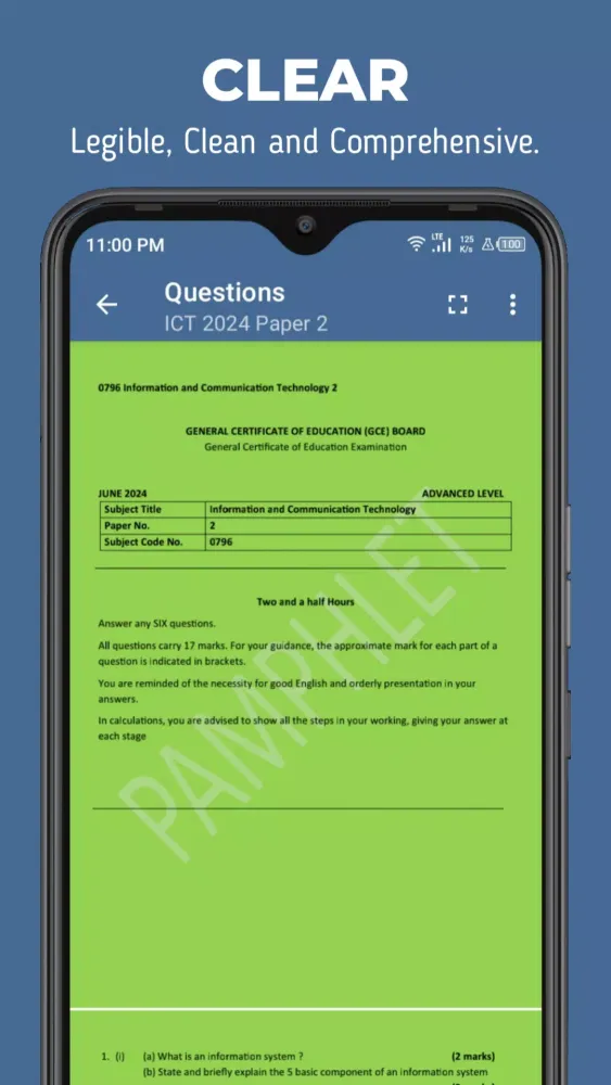 ICT GCE Papers Screenshots