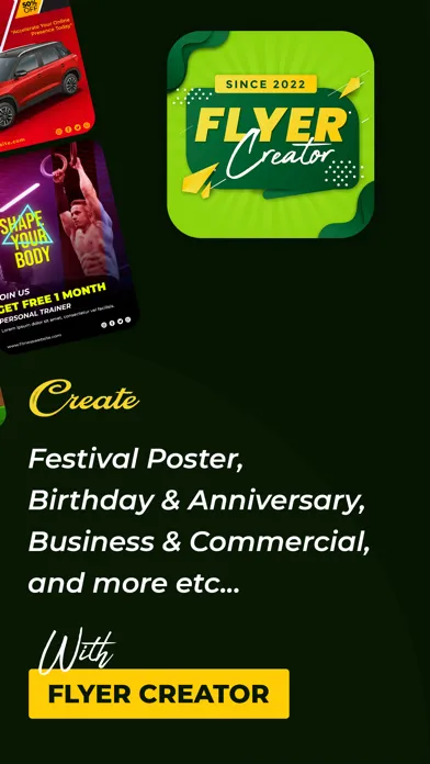 Capturas de tela do Poster Flyer Maker & Creator