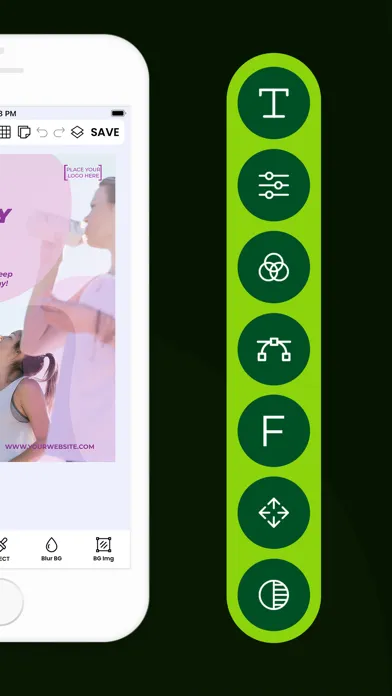 Capturas de tela do Poster Flyer Maker & Creator