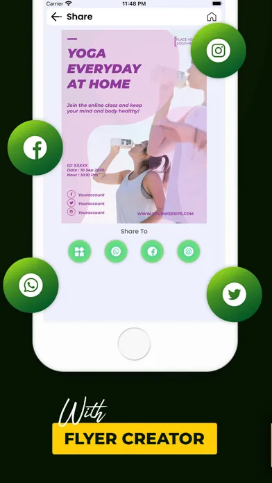 Capturas de tela do Poster Flyer Maker & Creator