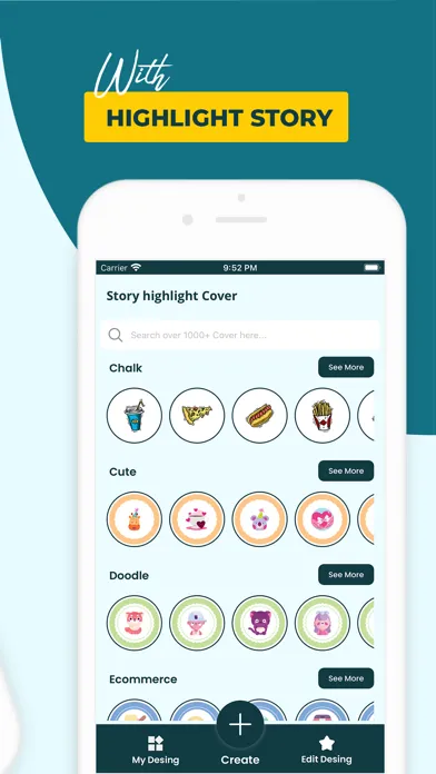 Captures d'écran de Story highlight Cover Instaa