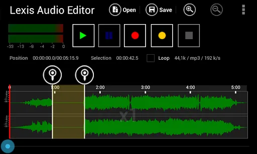 Lexis Audio Editor スクリーンショット
