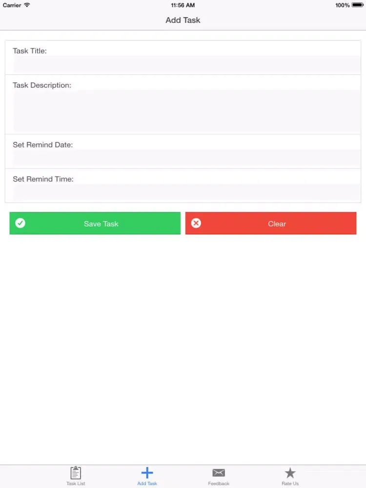 Todo List Reminder iPad 應用截圖