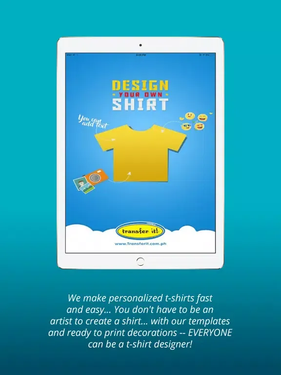 Tangkapan layar Transfer It - T-shirt Designer iPad 