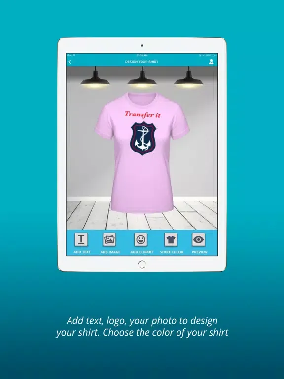 Tangkapan layar Transfer It - T-shirt Designer iPad 