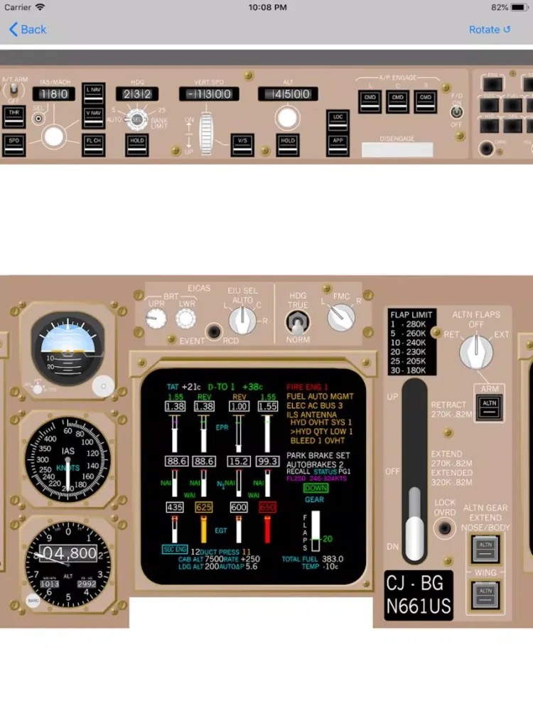 Pan Am 747-400 Study App iPad  स्क्रीनशॉट