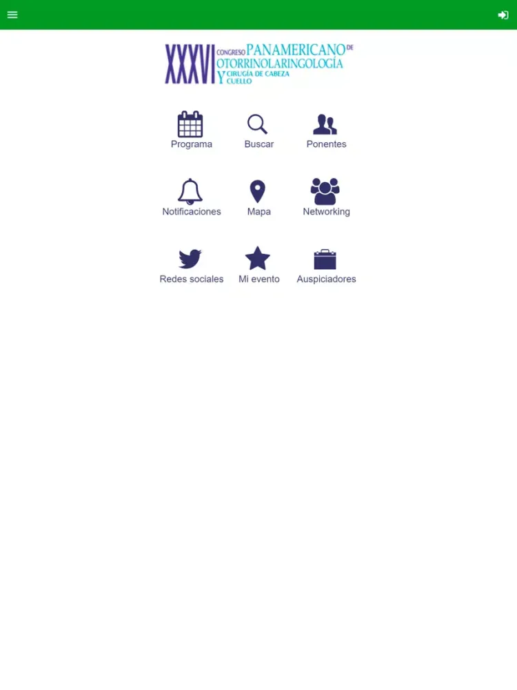 Capturas de pantalla de Congreso Panamorl 2018 iPad 