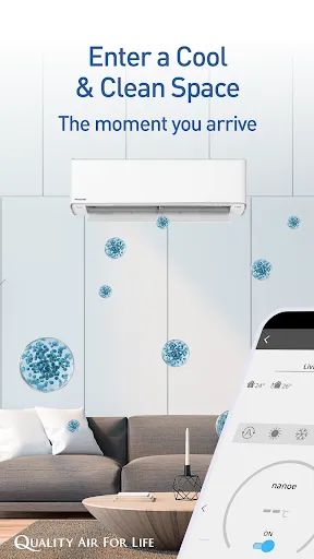 Capturas de tela do Panasonic Comfort Cloud