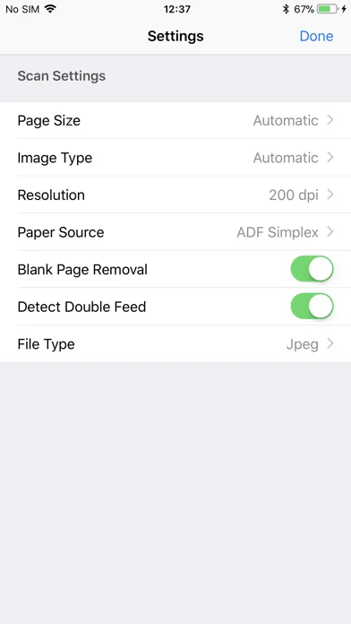 ภาพหน้าจอของ Image Capture Mobile