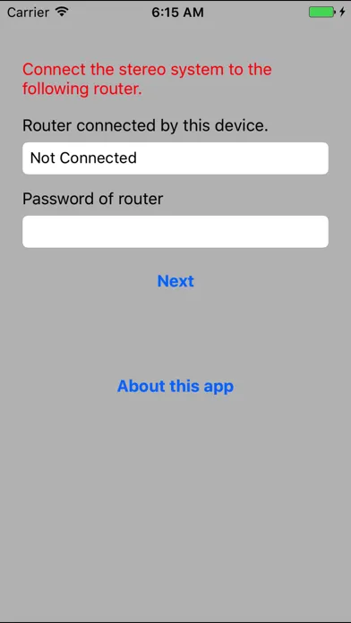 Panasonic Stereo System Network Setup Screenshots