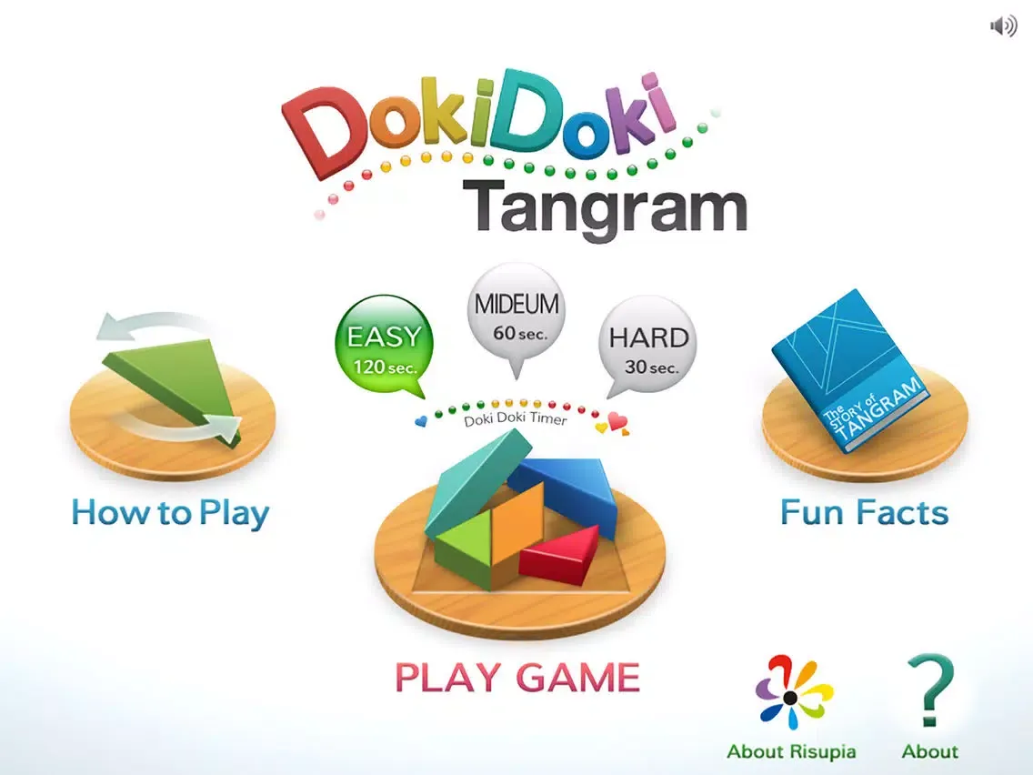 ภาพหน้าจอของ Panasonic Doki Doki Tangram iPad 