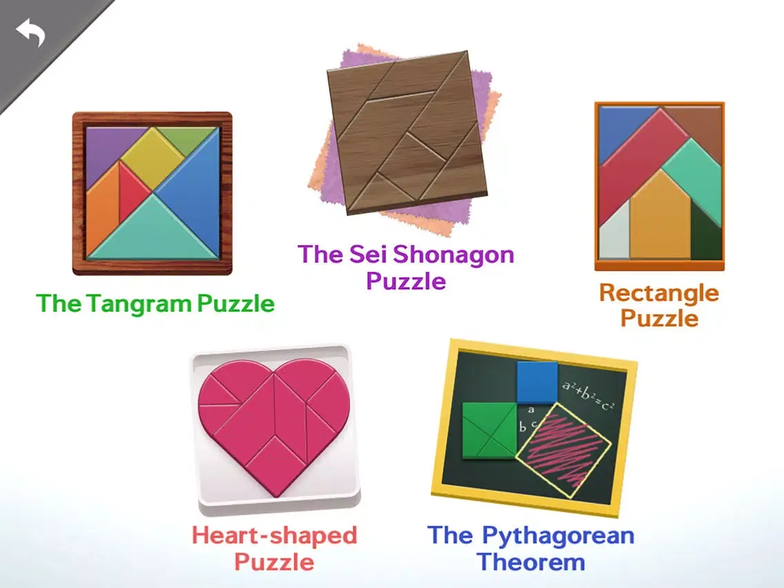 ภาพหน้าจอของ Panasonic Doki Doki Tangram iPad 