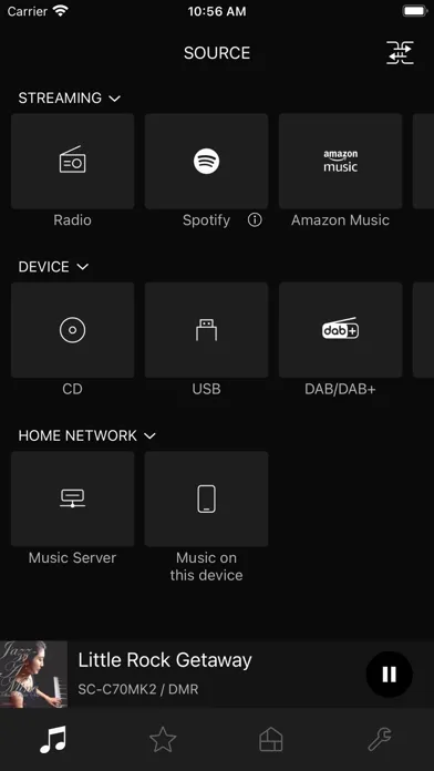 Technics Audio Center Screenshots