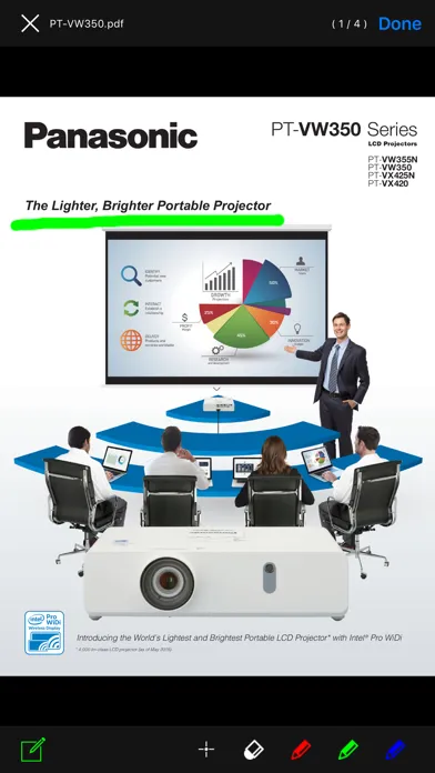 Panasonic Wireless Projector স্ক্রিনশট