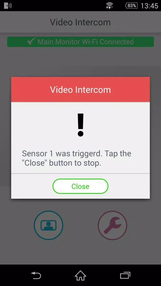 Tangkapan skrin Video Intercom