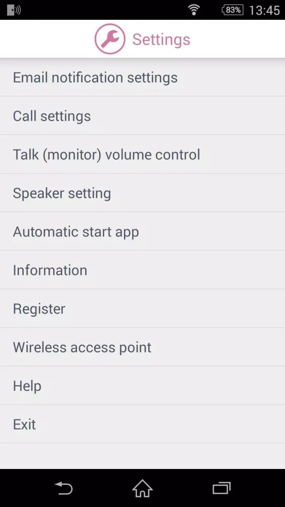 Tangkapan skrin Video Intercom
