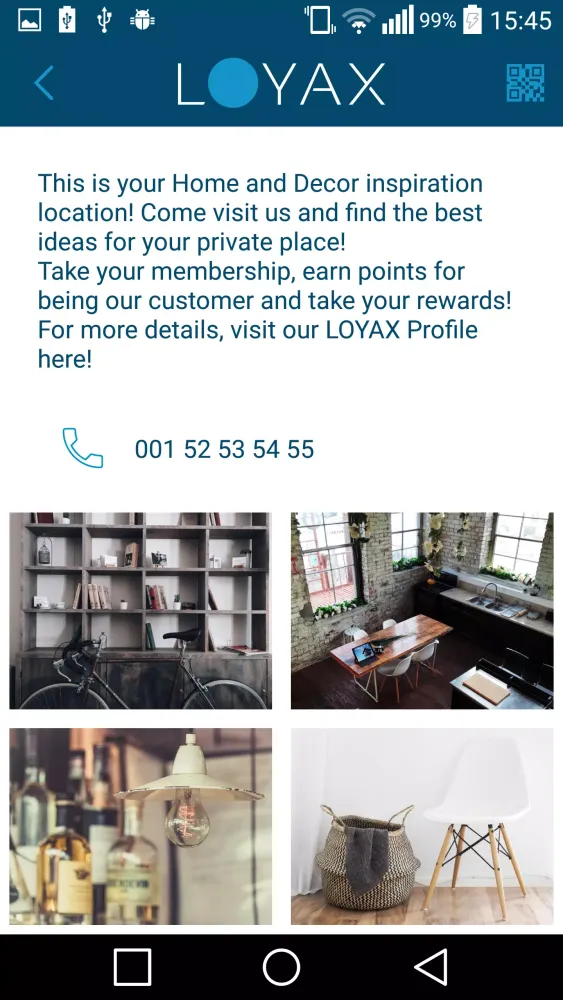 LOYAX Demo Screenshots
