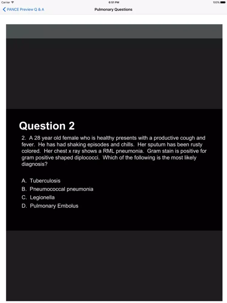 Captures d'écran de Complete PANCE & PANRE Preview Questions Free iPad 