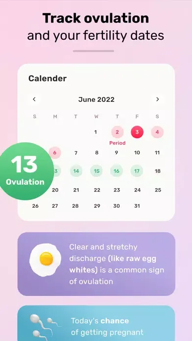 Zrzuty ekranu Period Tracker -Ovulation Clue