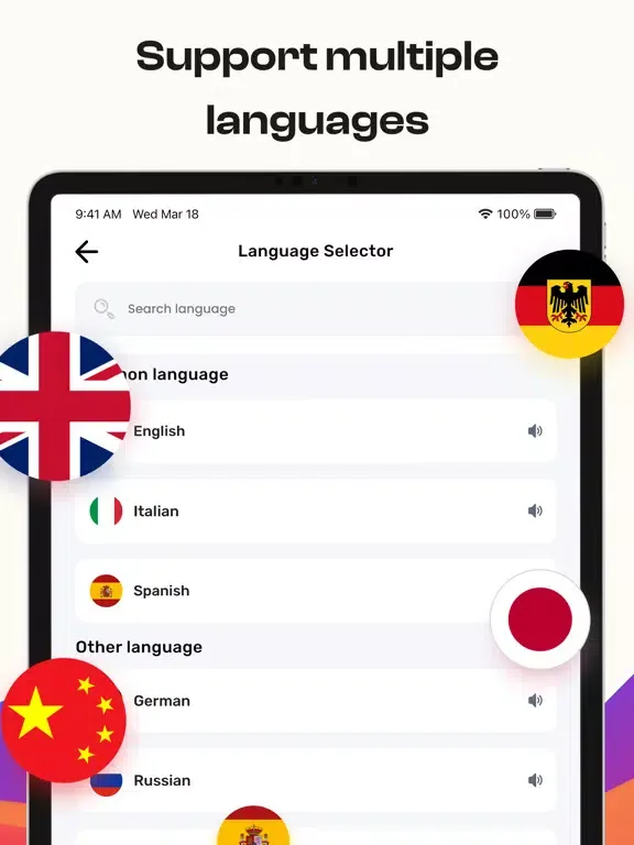 Speech To Text Convert iPad 应用截图