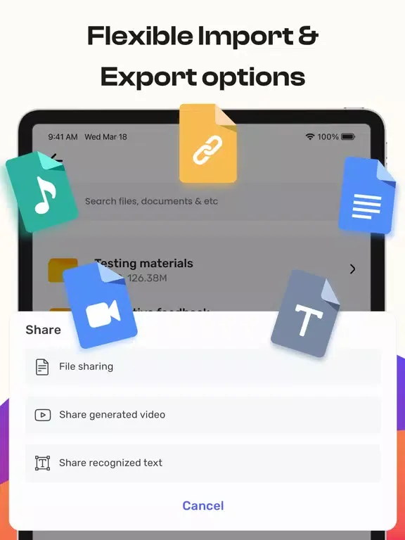 Speech To Text Convert iPad 应用截图