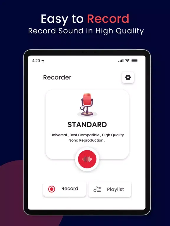تصاویر Microphone Recording iPad 